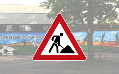 Arbeiten im Sportzentrum Nord